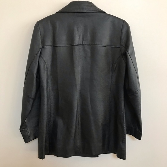 Jacqueline Ferrar black genuine leather jacket - Picture 7 of 8